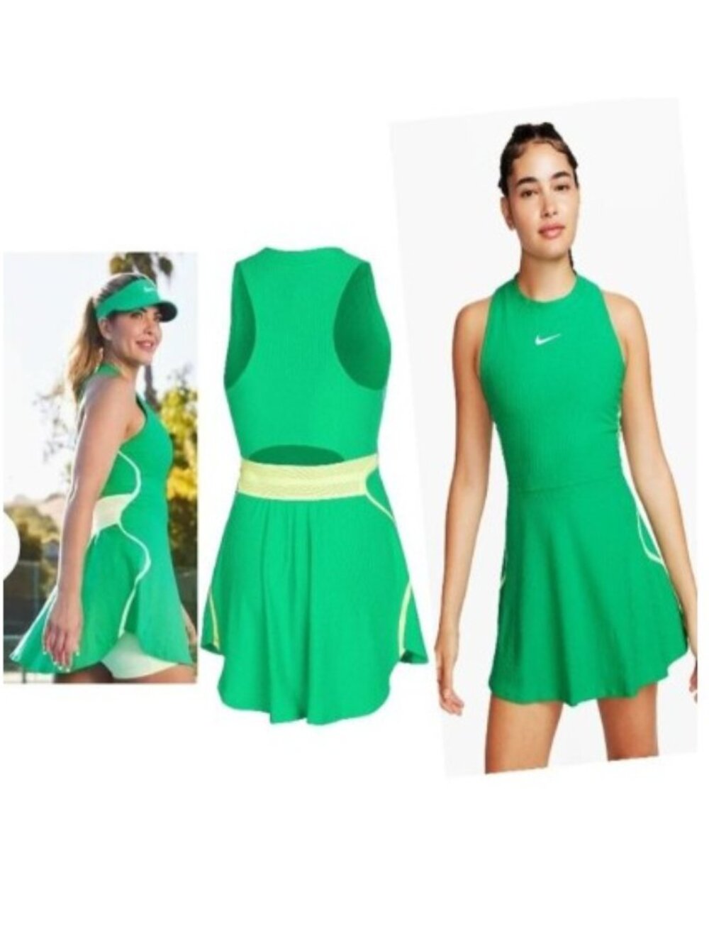 Nwt Nike Tennis Dress M Medium - Beautiful Green